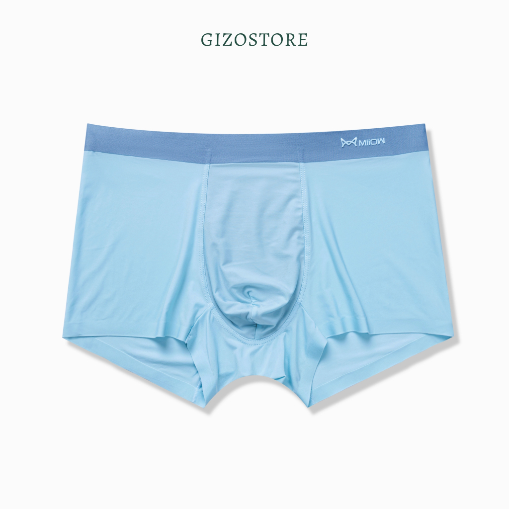 Quần lót nam boxer lụa băng cao cấp không đường may MI01A