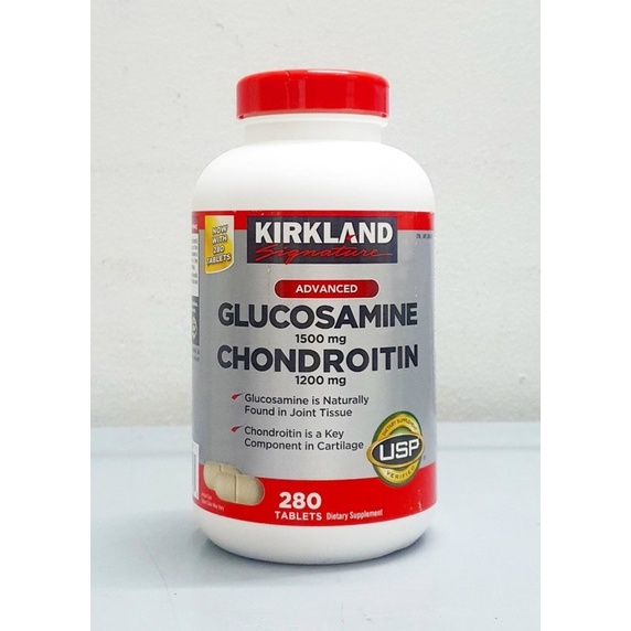 [Date 11/2026] Viên uống bổ xương khớp KIRKLAND Signature Glucosamine 1500mg with Chondrotin 1200mg của Mỹ 280 viên