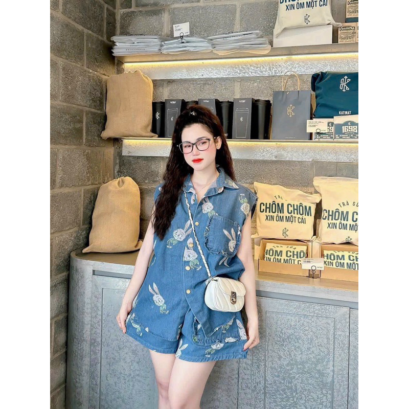 Set sơ mi kaki con thỏ 🐰