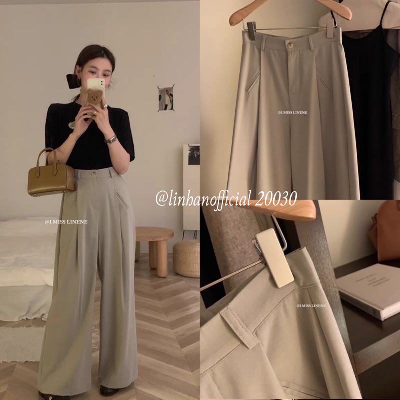 Quần suông I Miss Linene 20030 cao cấp (Hàng có sẵn)🇰🇷