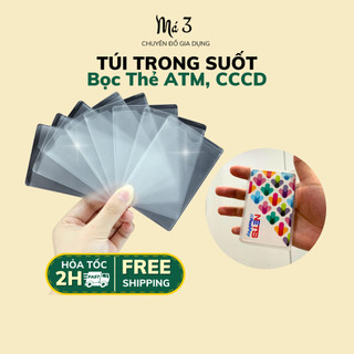 Túi bọc cccd, thẻ ngân hàng, bằng lái xe trong suốt