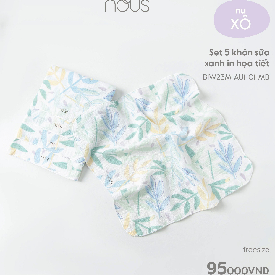 Set 5 khăn sữa Nous cho bé