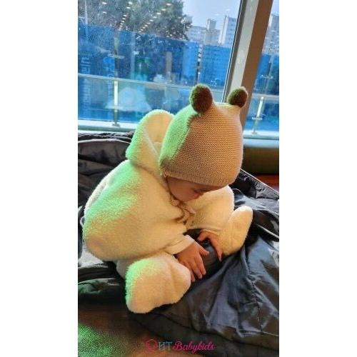 Mũ Len Tai Thỏ Ấm Áp Đáng Yêu Dành Cho Bé Trai Bé Gái