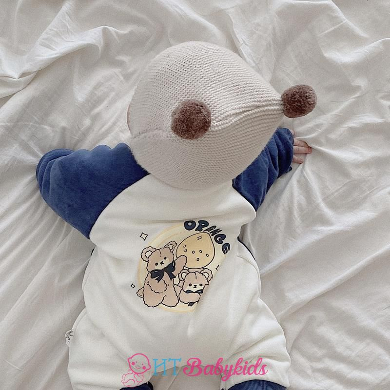 Mũ Len Tai Thỏ Ấm Áp Đáng Yêu Dành Cho Bé Trai Bé Gái