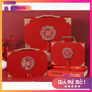 Hộp valy nạp tài đựng sính lễ, quà cưới, trang sức, của hồi môn đám cưới tặng niêm phong