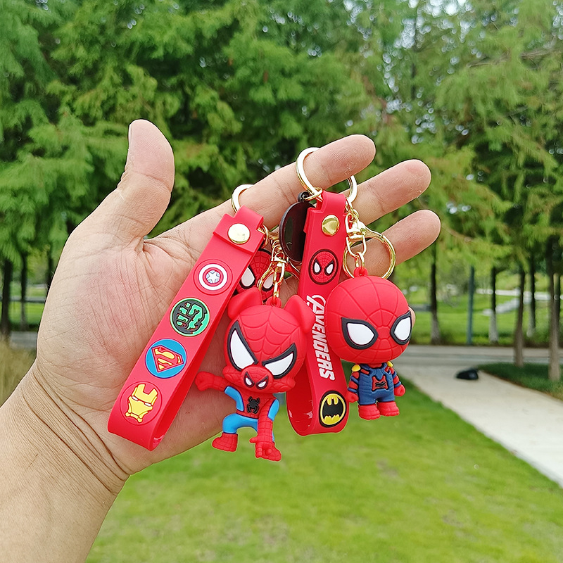 Móc khóa người nhện marvel,chất liệu nhựa siêu bền,móc khoá xe máy