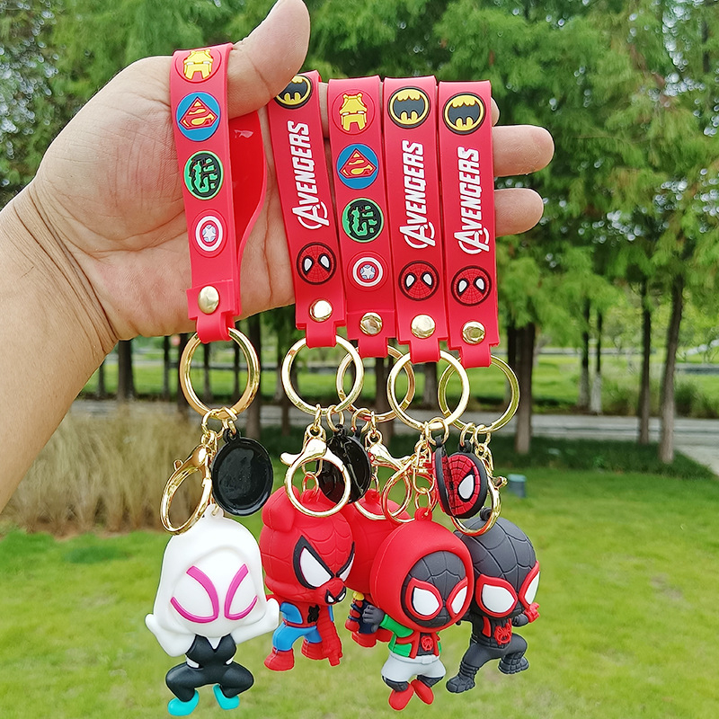 Móc khóa người nhện marvel,chất liệu nhựa siêu bền,móc khoá xe máy