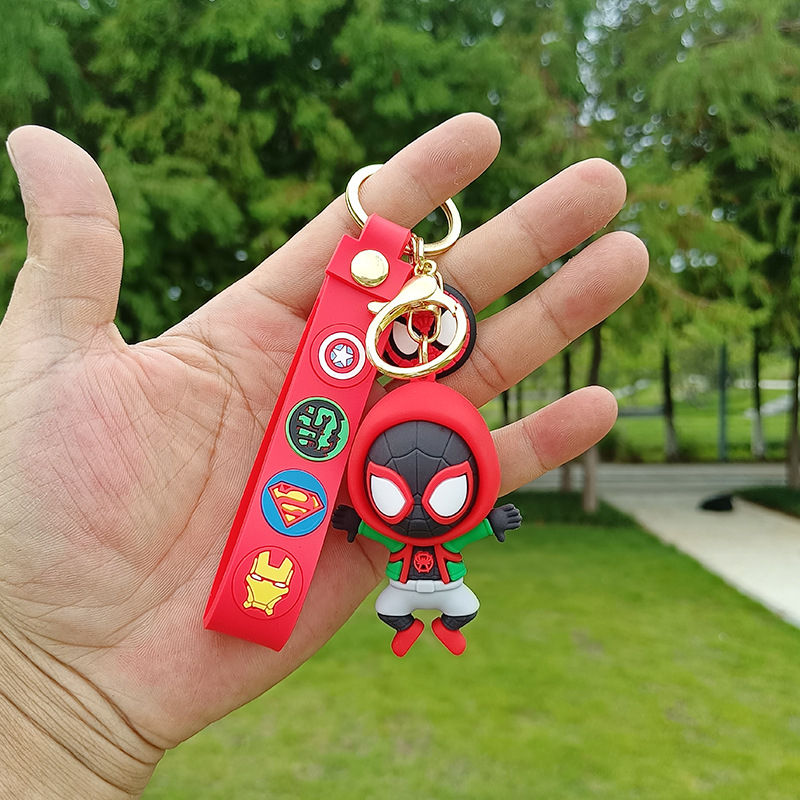 Móc khóa người nhện marvel,chất liệu nhựa siêu bền,móc khoá xe máy