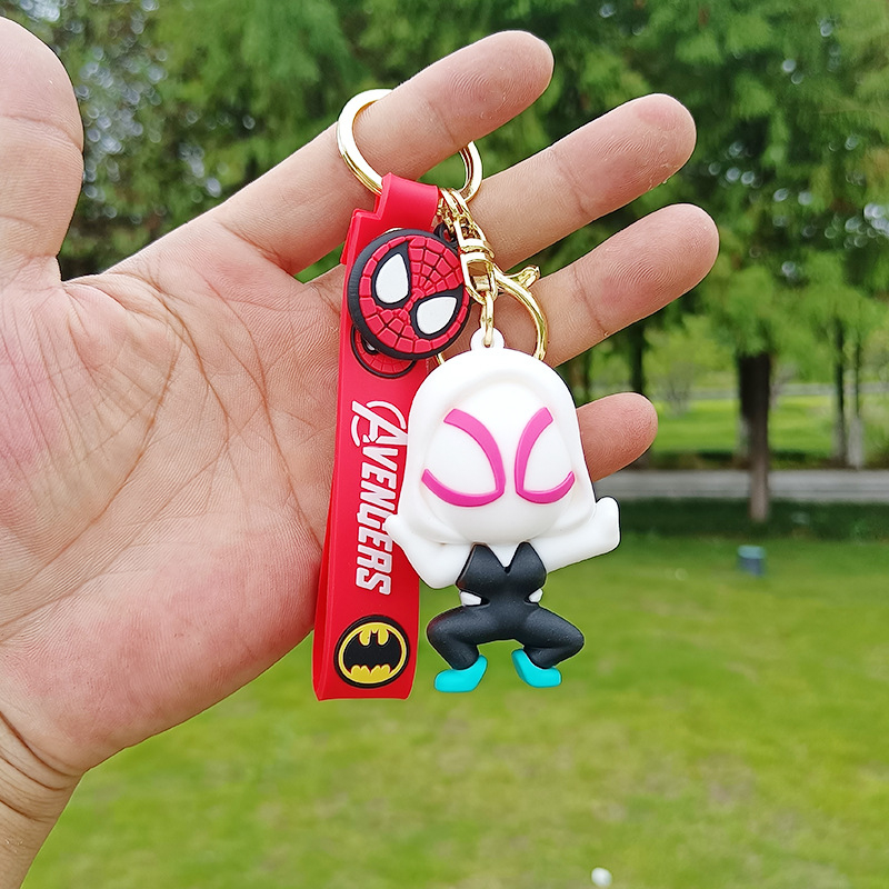 Móc khóa người nhện marvel,chất liệu nhựa siêu bền,móc khoá xe máy