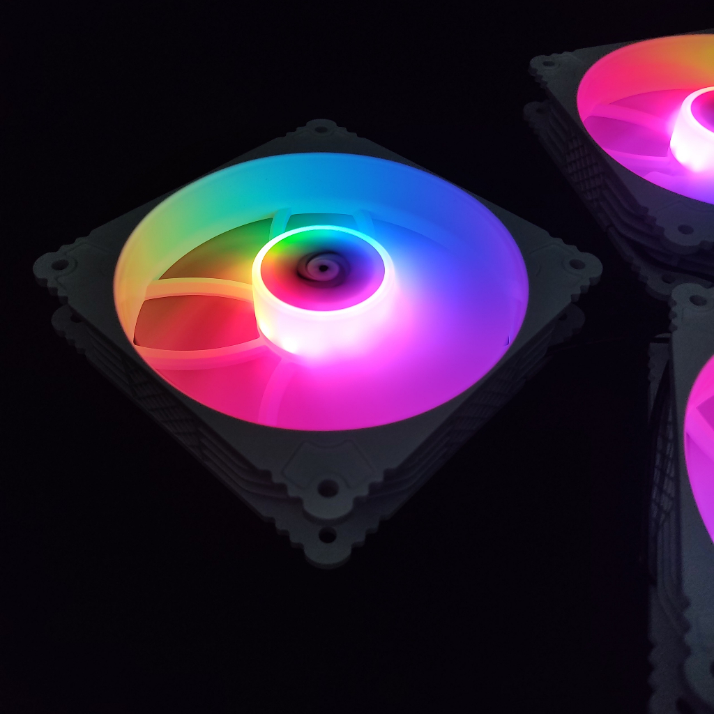 Quạt Tản Nhiệt Fan Case Z1 Pro Led RGB Tự Đảo Màu Nhiều Hiệu Ứng Viền Trong Suốt