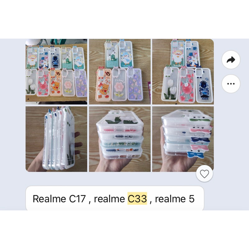 Ốp lưng dẻo Realme C17 /Realme 7i  , realme C33 , realme 5 hình chống sốc