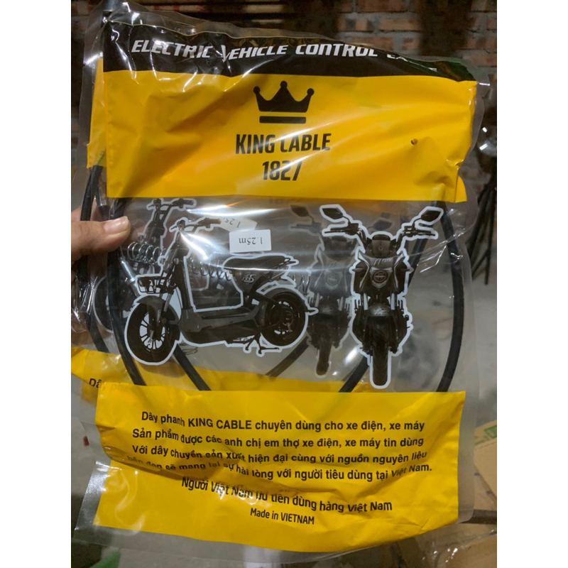 Dây phanh trước 1,25m lắp mọi loại xe
