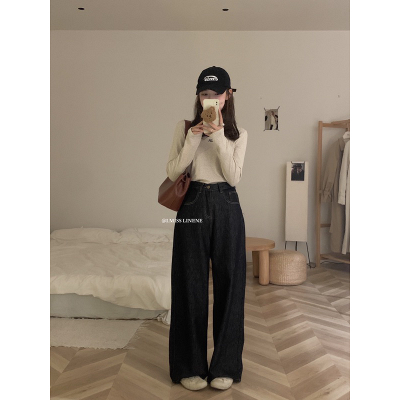 Quần jeans suông I Miss Linene 5172 🇰🇷