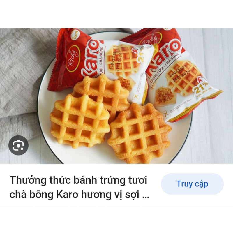 Bánh Karo trứng tươi