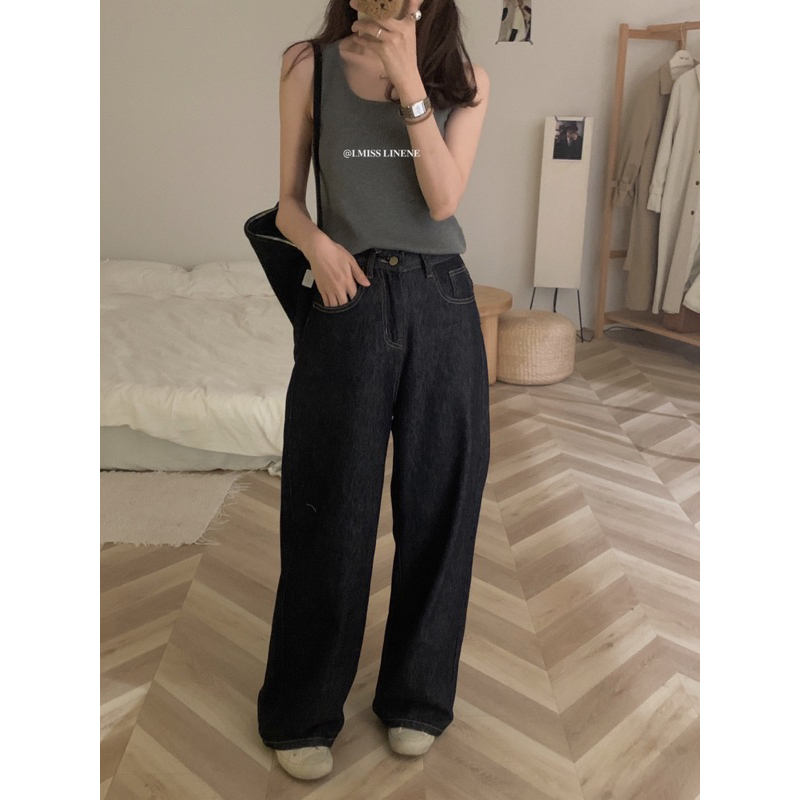 Quần jeans suông I Miss Linene 5172 🇰🇷