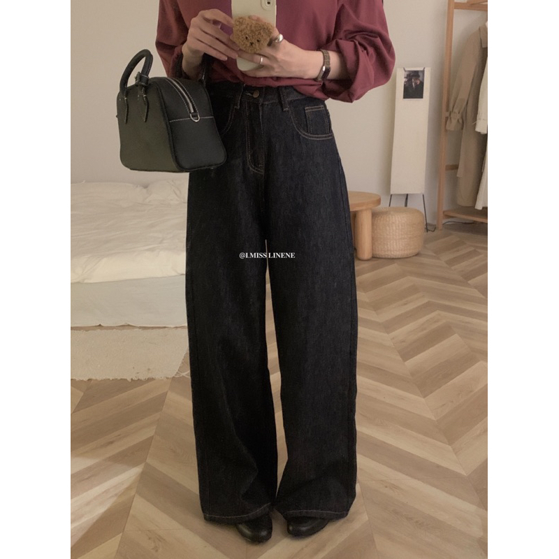 Quần jeans suông I Miss Linene 5172 🇰🇷
