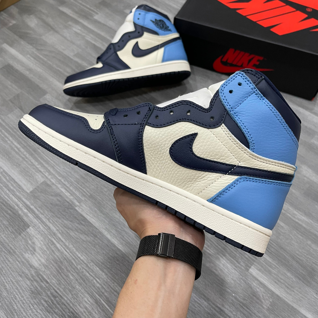 Giày JORDAN 1  High Obsidian