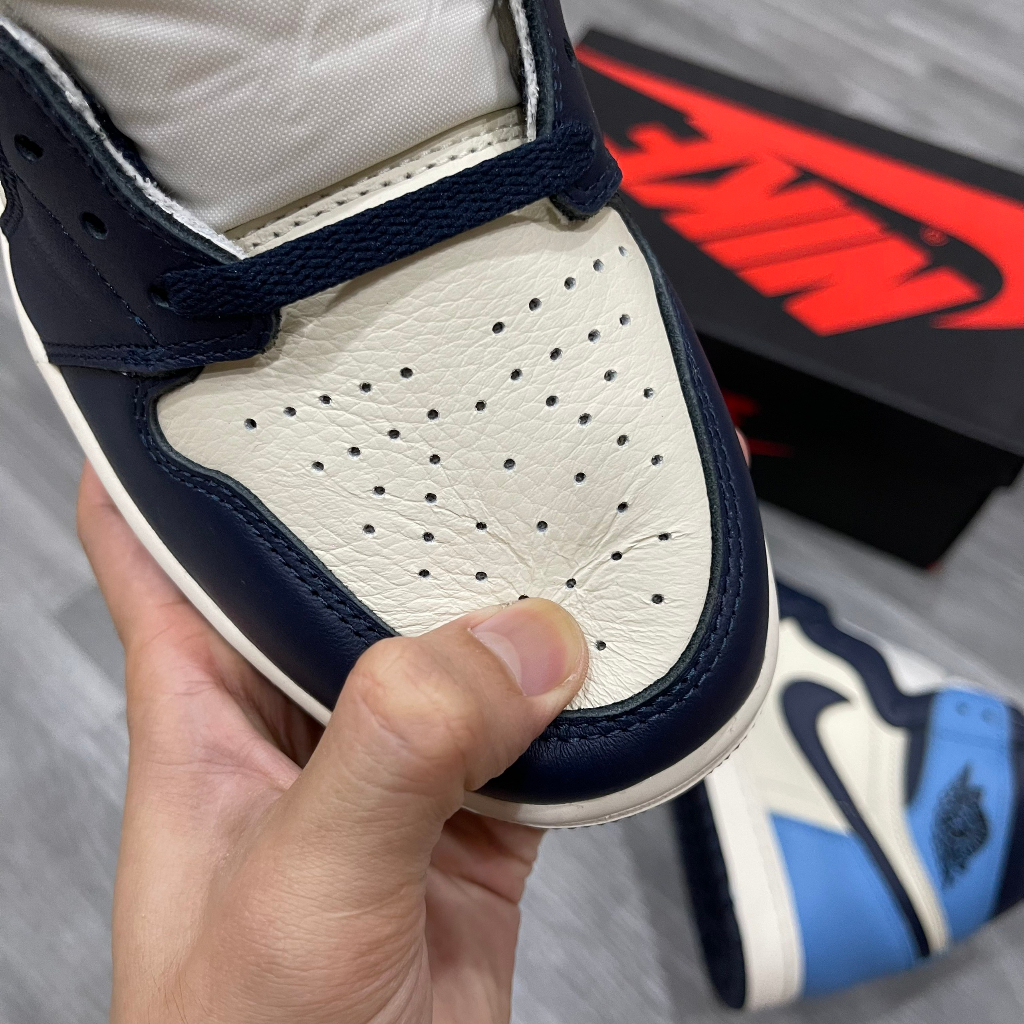 Giày JORDAN 1  High Obsidian