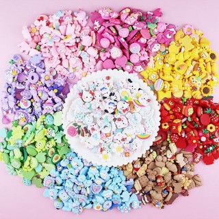Set 100 charm theo tone màu nhám dùng làm jibbitz,slime, trang trí, handmade,....