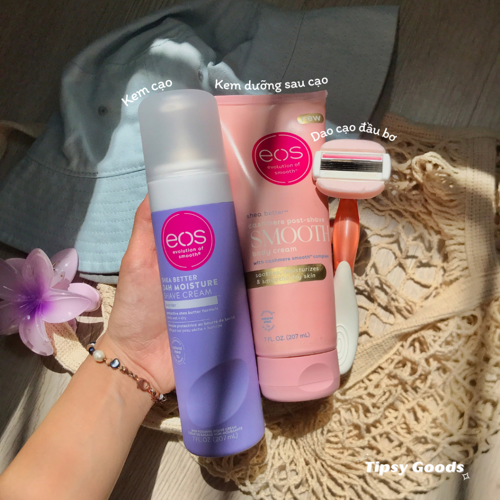 Kem Cạo EOS Bơ Hạt Mỡ Cho Toàn Thân Và Vùng Bikini Hạn Chế Tổn Thương Bề Mặt Da Trong Khi Cạo