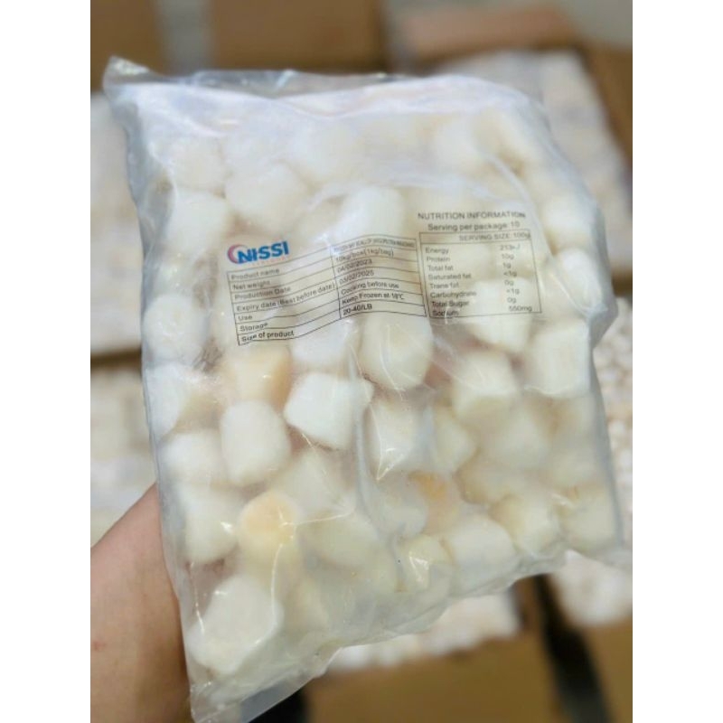 189k 1kg Cồi Sò Điêp Nhật size 80.90 con
