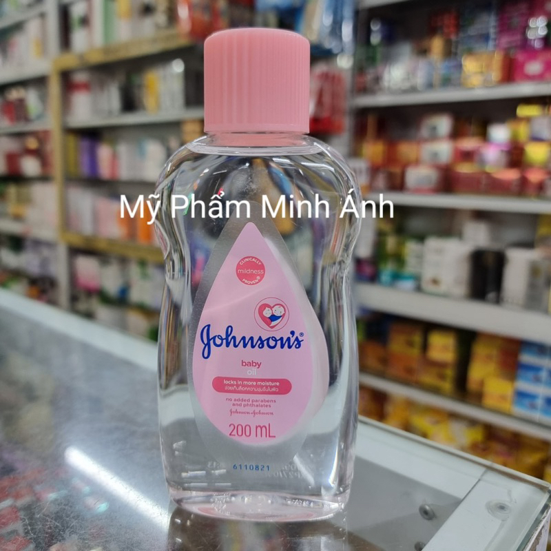 Dầu dưỡng ẩm mát xa johnson's baby oil 50ml và 200m