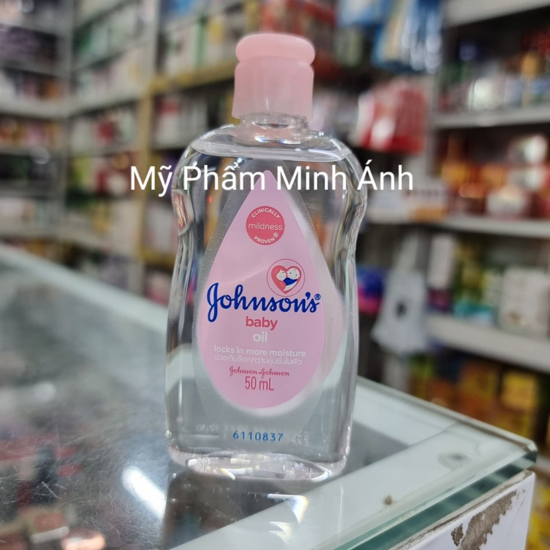 Dầu dưỡng ẩm mát xa johnson's baby oil 50ml và 200m