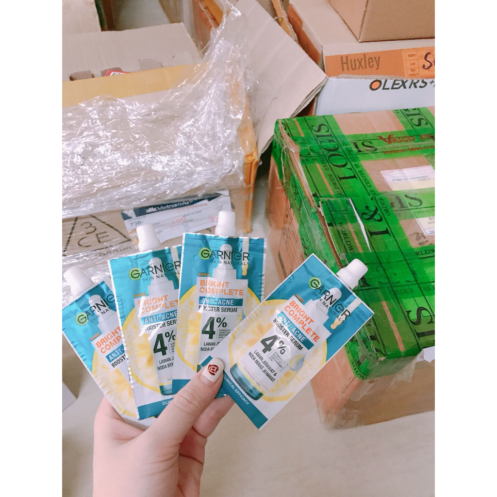 SERUM GARNIER giảm mụn mờ thâm cho da dầu mụn 7.5ml - MÀU XANH DƯƠNG