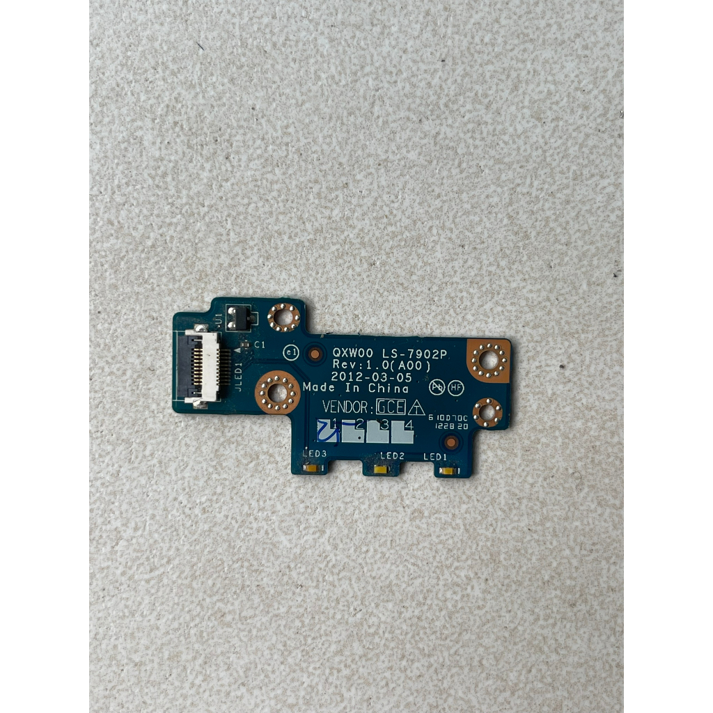 Board LED 1, Board LED 2, Board USB-AUDIO, Giắc cắm nguồn, Cáp màn hình, Cáp camera laptop dell E543