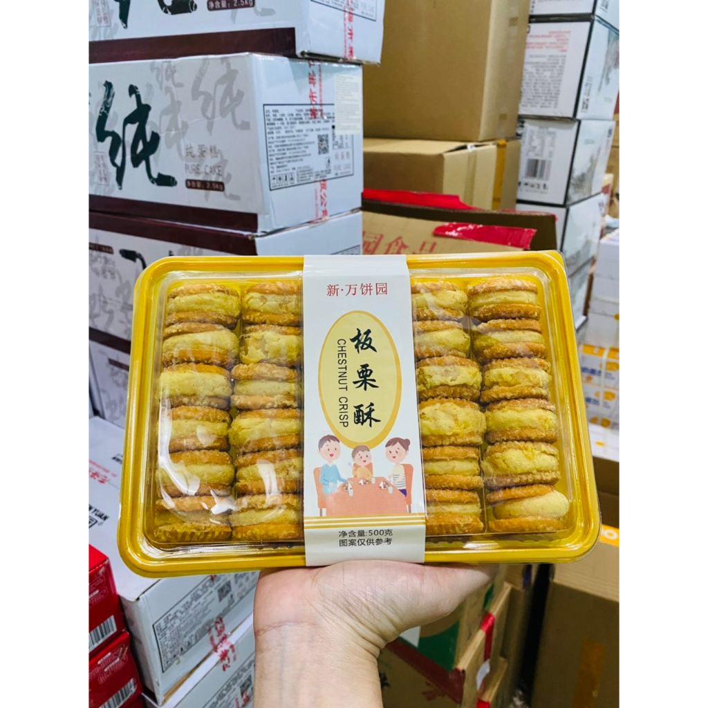 Bánh hạt dẻ/ khoai môn/ đậu xanh mật ong Đài Loan 500g