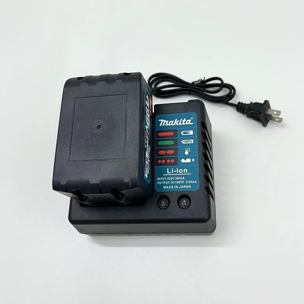 Sạc pin sạc chân đế to dành cho máy khoan pin, máy siết bulong, máy cưa, chân phổ thông Makita sạc pin 10cell pin 15cell