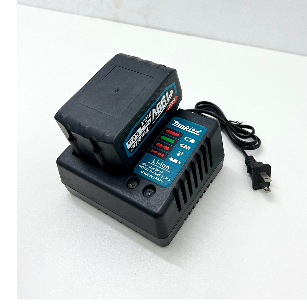 Sạc pin sạc chân đế to dành cho máy khoan pin, máy siết bulong, máy cưa, chân phổ thông Makita sạc pin 10cell pin 15cell