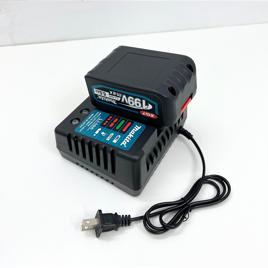 Sạc pin sạc chân đế to dành cho máy khoan pin, máy siết bulong, máy cưa, chân phổ thông Makita sạc pin 10cell pin 15cell