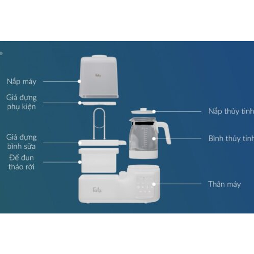 Máy đa năng điện tử  Fatz.baby - Multimax 3 - nấu cháo, hâm nóng nhanh và sấy khô - Bảo hành 1 năm