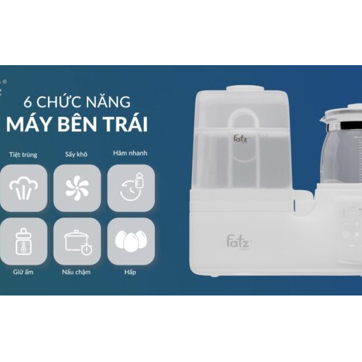 Máy đa năng điện tử  Fatz.baby - Multimax 3 - nấu cháo, hâm nóng nhanh và sấy khô - Bảo hành 1 năm