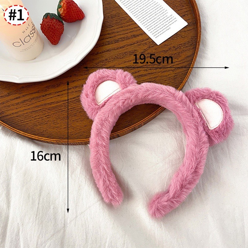 Băng Đô Cài Tóc Rửa Mặt Hình Tai Gấu Dễ Thương Xinh Xắn Dành Cho Nữ