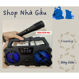 Shop nhà Gấu - Loa bluetooth kèm micro hát karaoke cực hay lz4109, âm thanh cực sống động