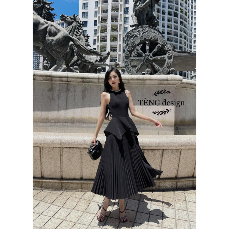 Váy Đầm Trắng Dự Tiệc Dáng Dài tiểu thư Siêu Xinh NUROOM