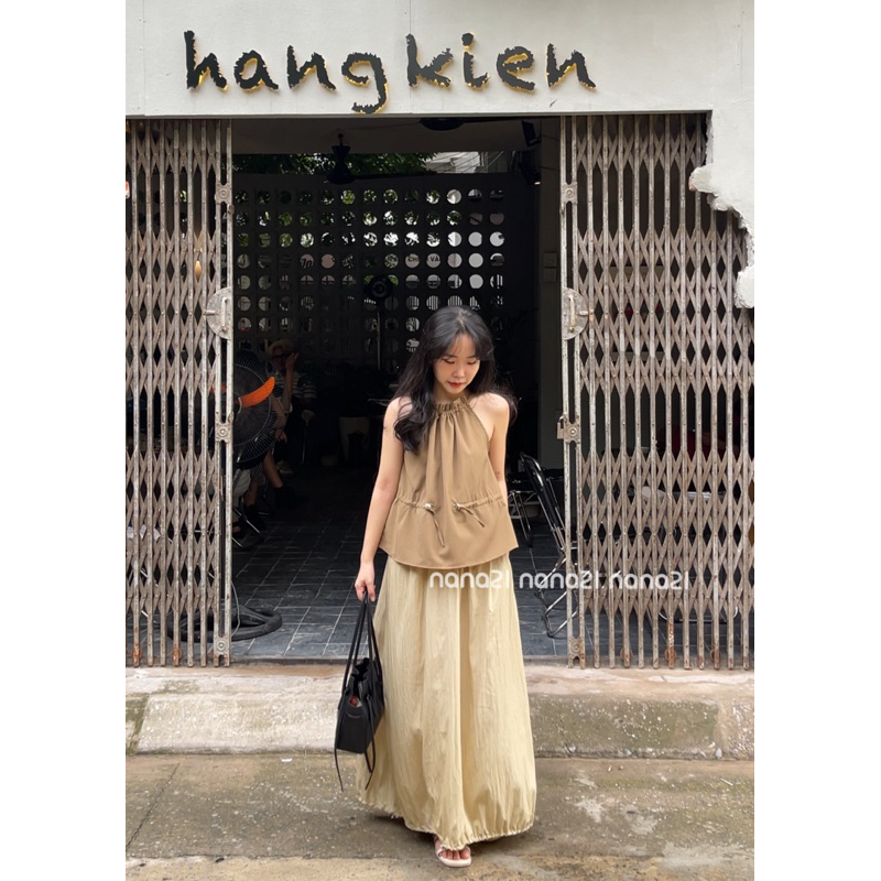 Áo yếm cổ bèo rút dây eo Nana21 Nanastore21