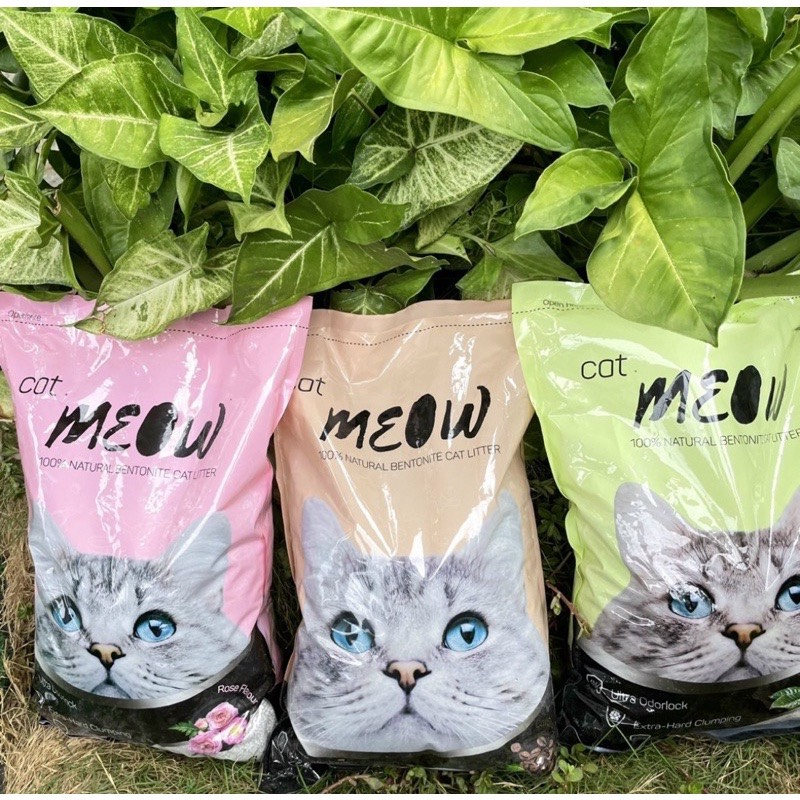 cát meow cho mèo 6 túi 8 lít