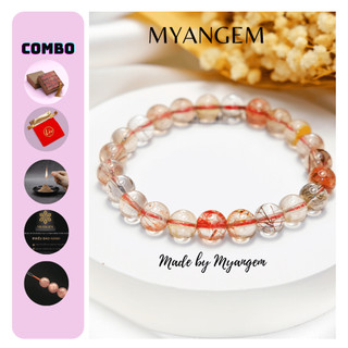 Vòng tay chuỗi hạt ta tóc hỗn tam tài hợp MYANGEM