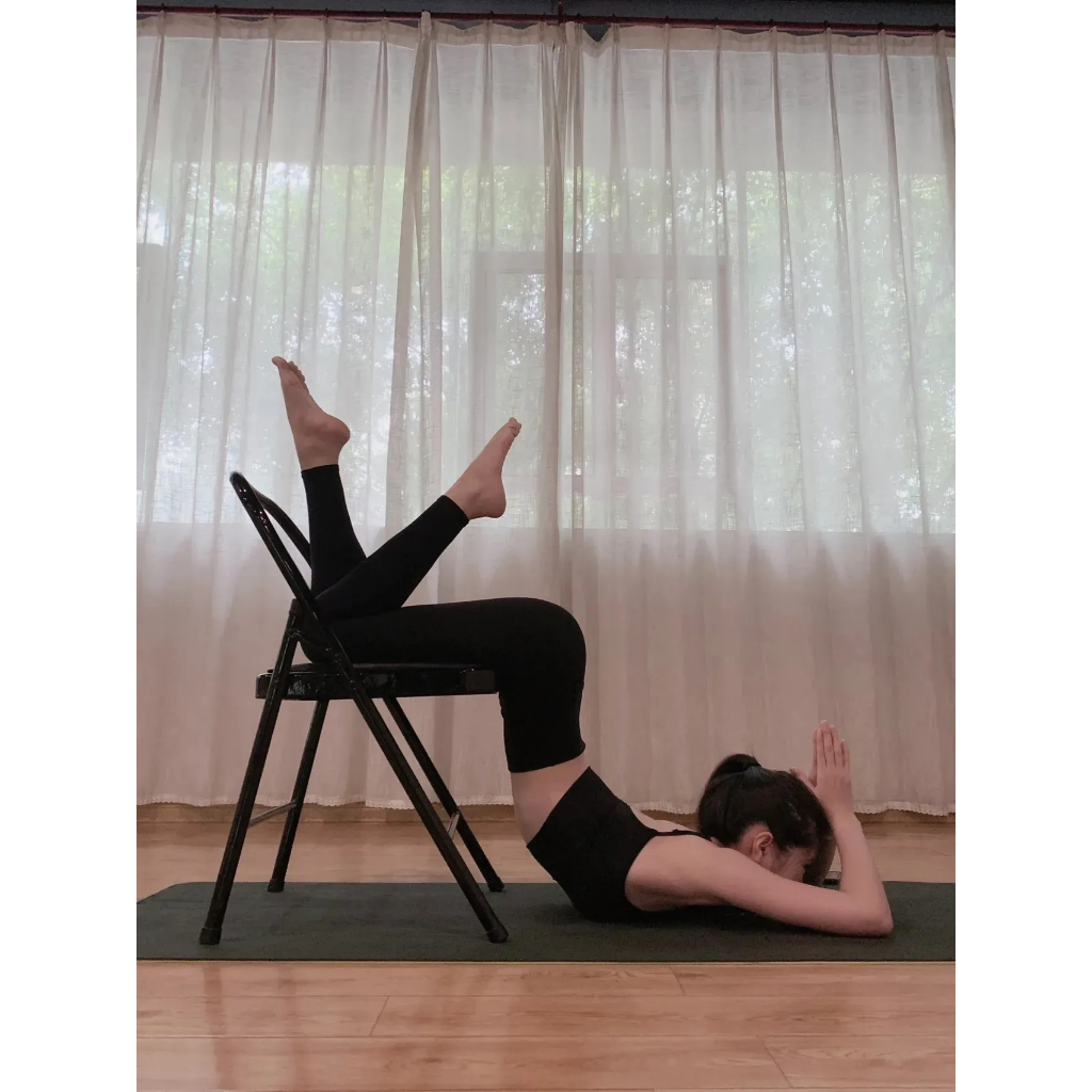 ❉Ghế Yoga PU gấp Pilates cô gái thể dục chuyên nghiệp