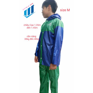 Áo mưa bộ trẻ em nhựa PVC rạng đông siêu dẻo