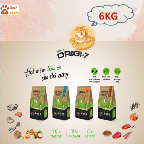 Thức ăn hữu cơ -ORIGI7 dành cho chó 6KG