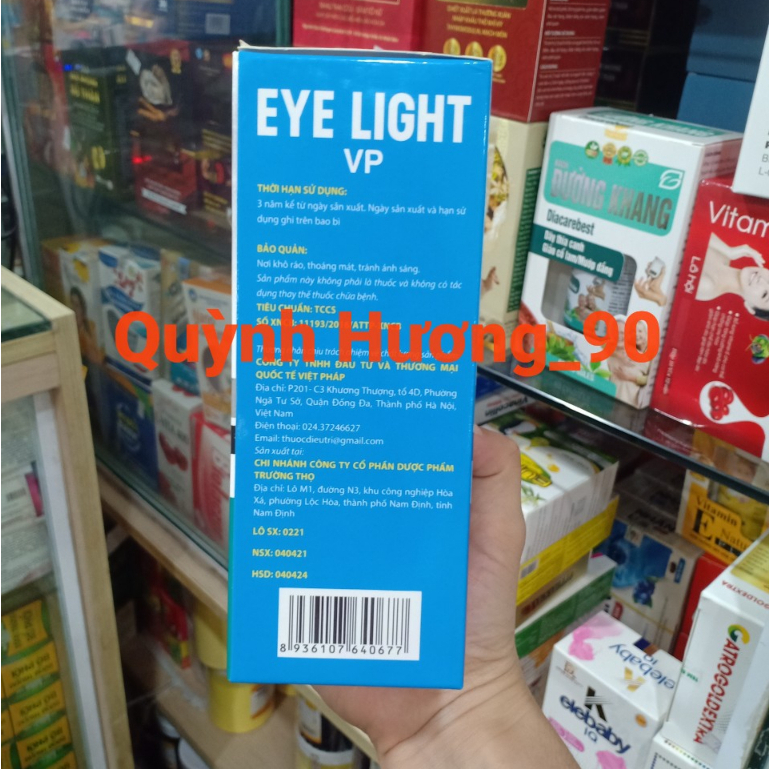 Viên uống EYE LIGHT hộp 30 viên giúp tăng cường thị lực,giảm khô mắt,thoái hóa điểm vàng