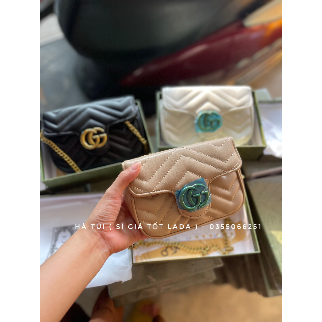 Túi đeo chéo Gu chì tim vân nổi mềm đẹp