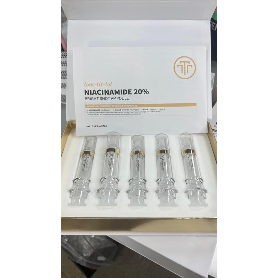 Niacinamide 20% Bright Shot Ampoule Tom Tit Tot - Tinh Chất Dưỡng Da Niacinamide 20%
