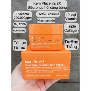 Placenta 2X Intensive Ceram - Kem Placenta 2X Siêu Phục Hồi Căng Bóng