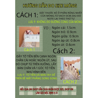 NailBox Chân đơn giản - Size form ib