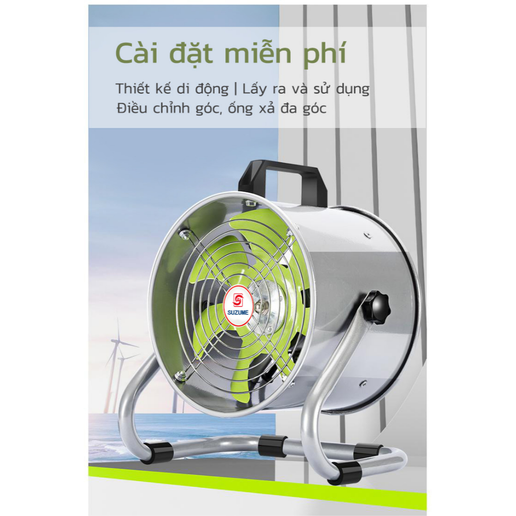 Quạt hút công nghiệp  Quạt hút bếp Suzume